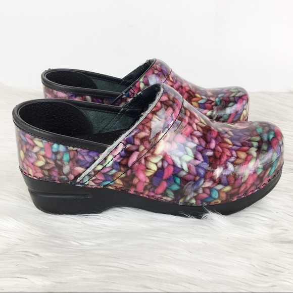 colorful dansko clogs